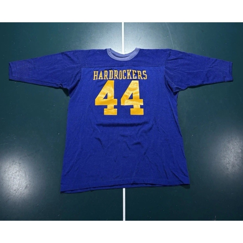 Vtg 60s South Dakota Mines Hardrockers SandKnit Durene Football Jersey 44 Large